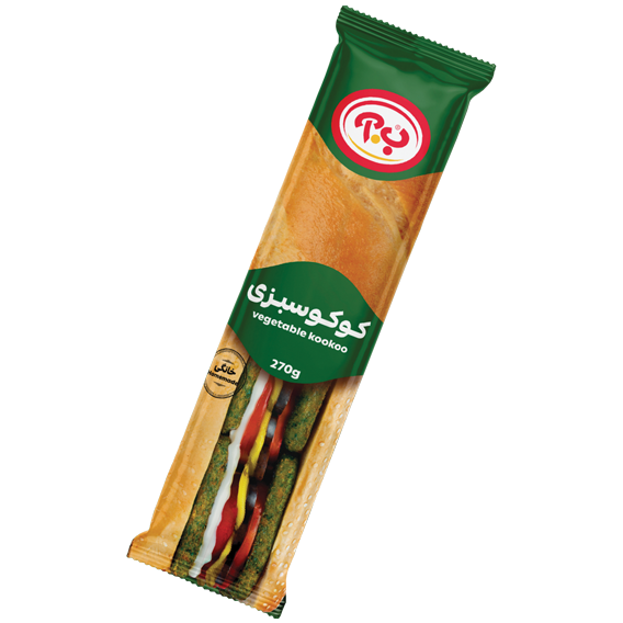 ساندویچ کوکو سبزی 